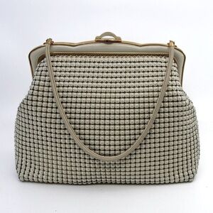 Vintage '70s Oroton Mesh Evening Purse in Gardenia Color